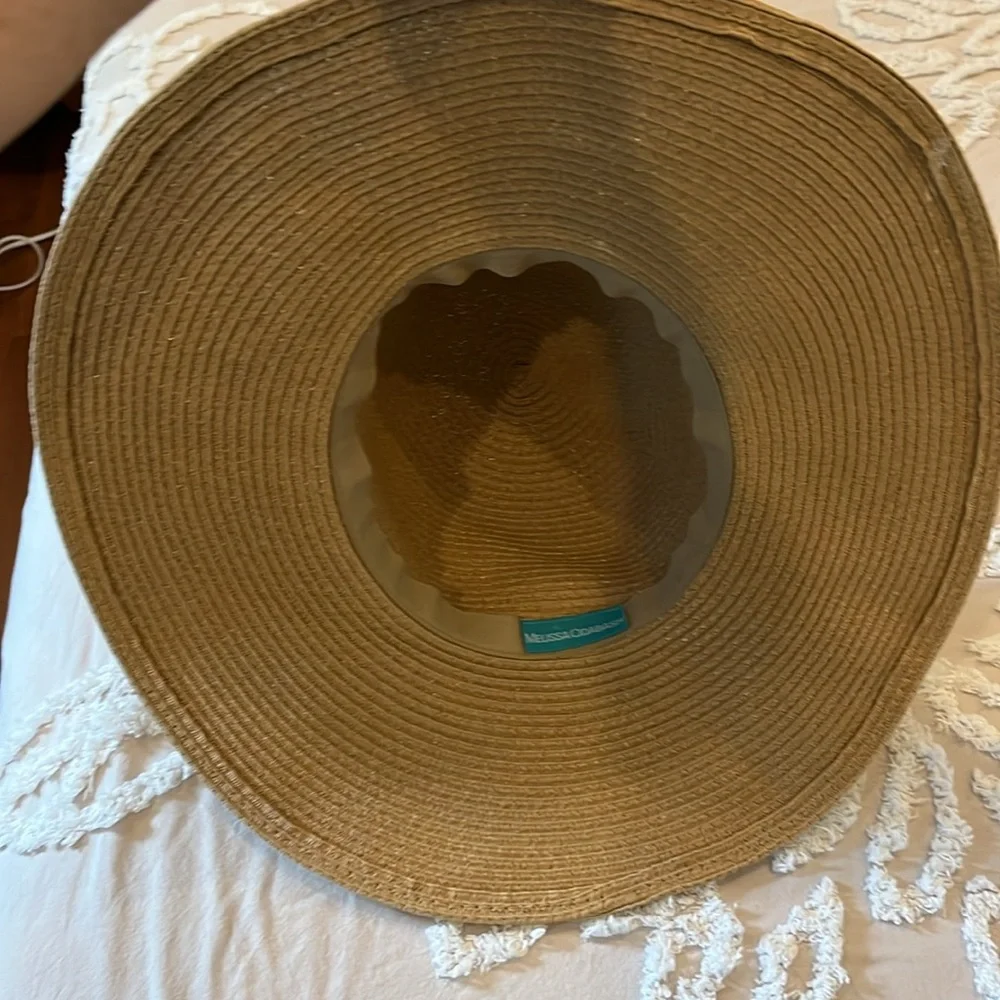 Melissa Odabash Tan Wide-Brim Sun Hat